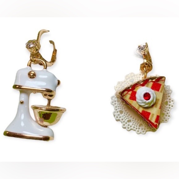 Betsey Johnson Jewelry - Betsey Johnson Pie and Mixer Earrings